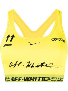 Off-White компрессионный топ с логотипом и принтом из коллаборации с Nike