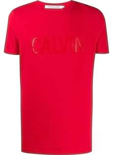 Calvin Klein Jeans футболка с тисненым логотипом