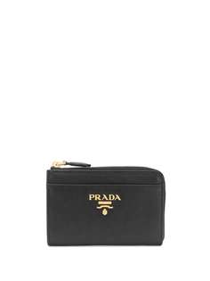 Prada кошелек с металлическим логотипом