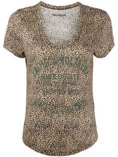 Zadig&Voltaire футболка Aretha с леопардовым принтом