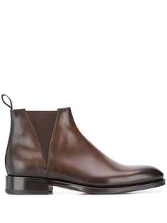 Santoni полированные ботинки
