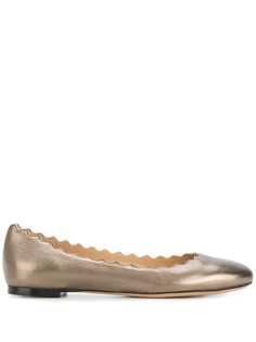 Chloé scalloped edge ballerina flats