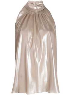 Diane von Furstenberg топ Dove с эффектом металлик