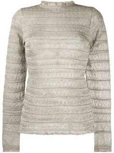 M Missoni трикотажный топ в рубчик