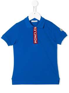 Moncler Kids рубашка-поло с вышитым логотипом