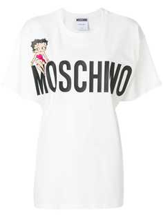 Moschino футболка с логотипом Betty Boop