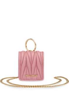 Miu Miu Matelassé leather Airpod case