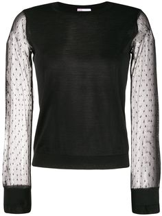 Red Valentino джемпер с рукавами из тюля