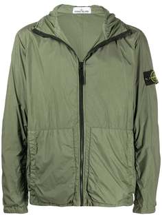 Stone Island куртка с капюшоном и нашивкой-логотипом