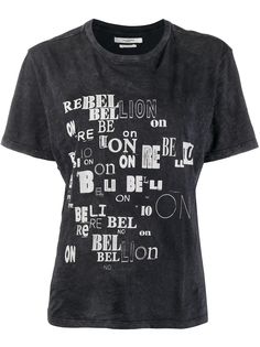 Isabel Marant Étoile футболка из джерси с графичным принтом