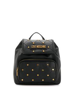 Love Moschino стеганый рюкзак с заклепками