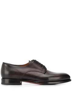Santoni lace-up low-heel derby shoes