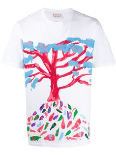 Marni tree print crewneck T-shirt