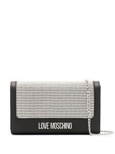 Love Moschino стеганая сумка через плечо с логотипом и заклепками