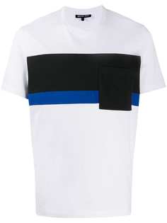 Michael Kors футболка с полосатой вставкой