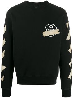 Off-White толстовка с круглым вырезом и логотипом