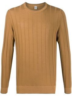 Eleventy джемпер в рубчик с круглым вырезом