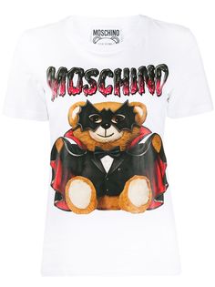 Moschino футболка с принтом Bat Teddy Bear