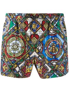 Dolce & Gabbana плавки-шорты с принтом