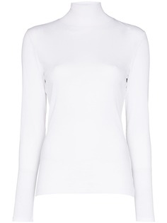 Ninety Percent топ в рубчик с высоким воротником