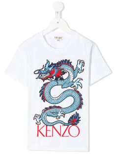 Kenzo Kids футболка с принтом