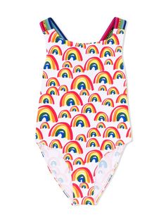 Stella McCartney Kids купальник Rainbow