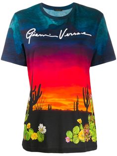 Versace футболка GV Signature с принтом