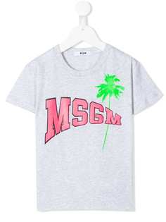 Msgm Kids футболка с принтом