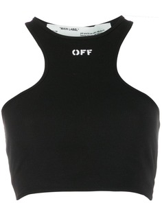 Off-White укороченный топ Rowing