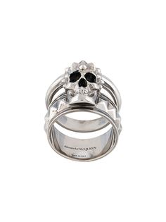 Alexander McQueen кольцо Skull