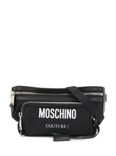 Moschino поясная сумка с логотипом