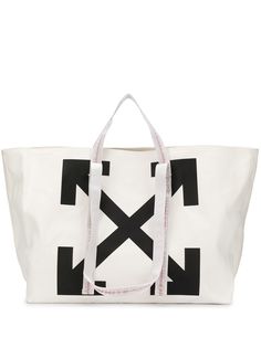Off-White сумка-тоут с логотипом