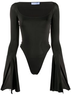 Mugler flared sleeve bodysuit