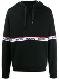 Moschino logo tape hoodie