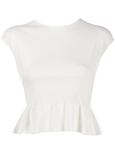 Roberto Collina cropped peplum top