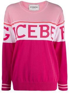 Iceberg logo intarsia jumper