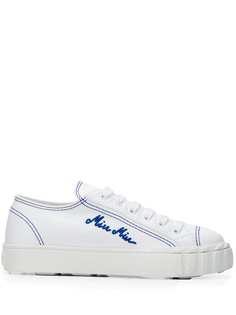 Miu Miu embroidered logo sneakers