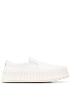 Jil Sander platform sole slip-on sneakers