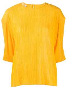 Nina Ricci футболка с мелкой плиссировкой