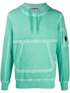 CP Company acid wash plaque hoodie