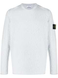 Stone Island logo patch relaxed-fit jumper