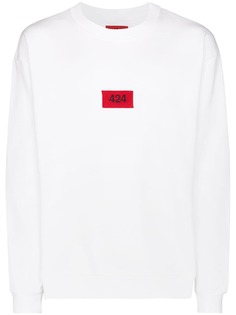 424 logo patch sweatshirt