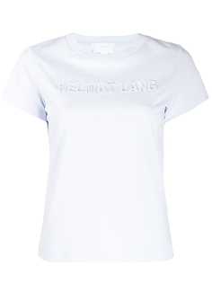 Helmut Lang футболка с вышитым логотипом
