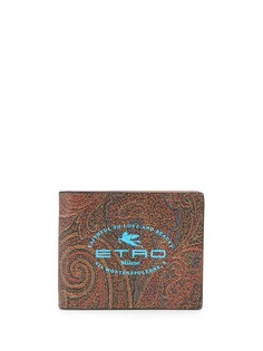 Etro logo print wallet