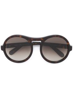 Chloé Eyewear солнцезащитные очки в круглой черепаховой оправе