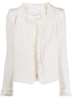 IRO Aley frayed-trimmed tweed jacket
