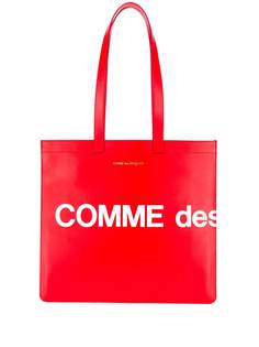 Comme Des Garçons Wallet logo print tote