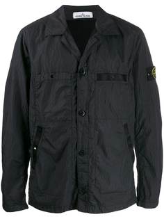 Stone Island куртка с нашивкой-логотипом