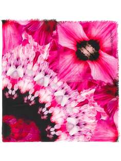 Alexander McQueen floral print scarf