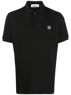 Stone Island compass patch polo shirt